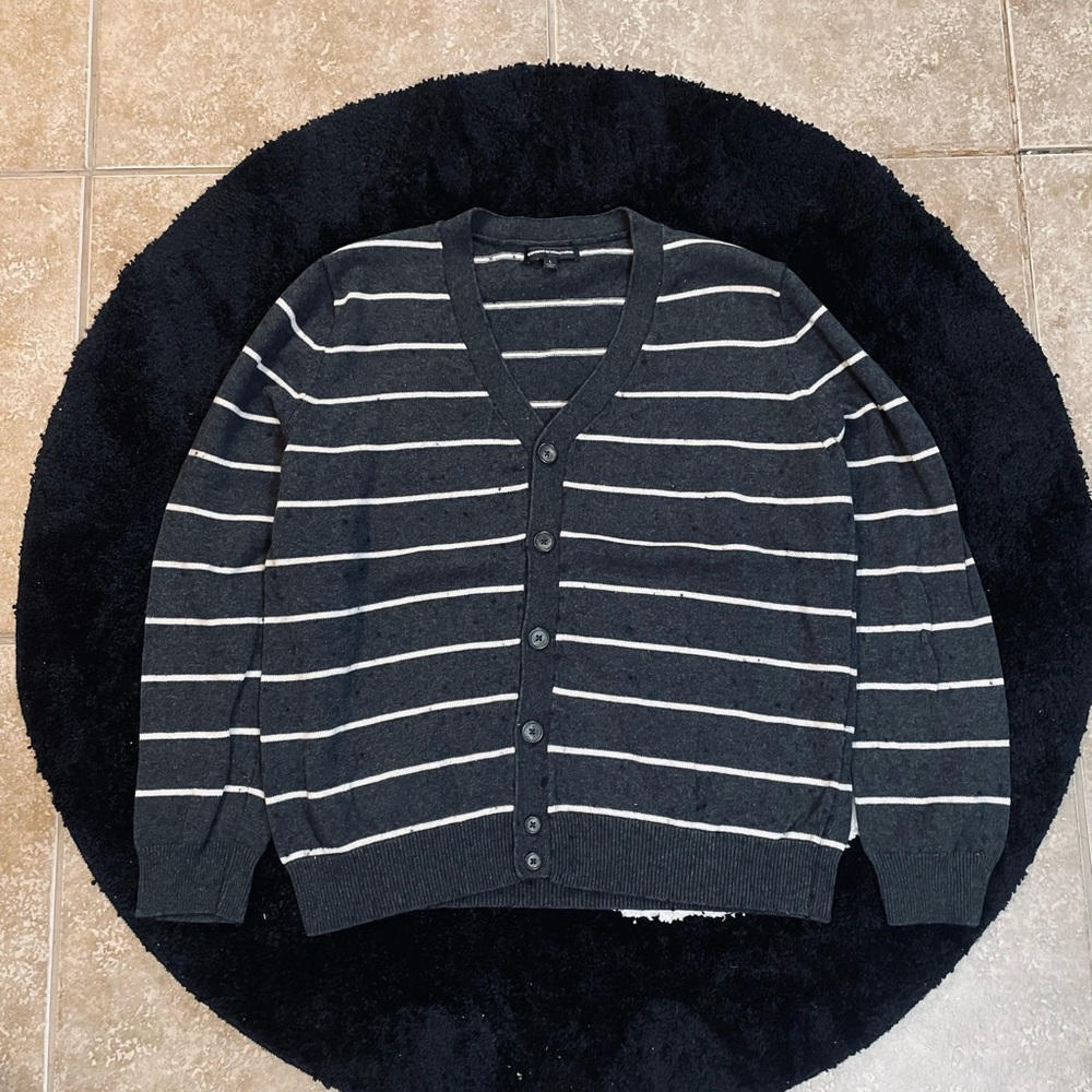 Express Men’s Striped Cardigan